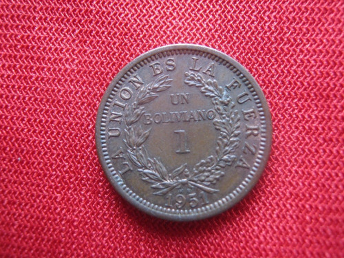 Bolivia 1 Boliviano 1951