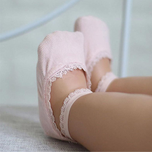 Calcetines De Encaje Para Bebés, Calcetines Antideslizantes