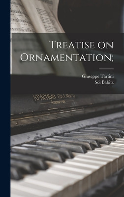 Libro Treatise On Ornamentation; - Tartini, Giuseppe 1692...