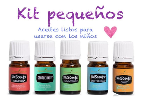 Kit 5 Aceites Kidscents Para Niños De Young Living