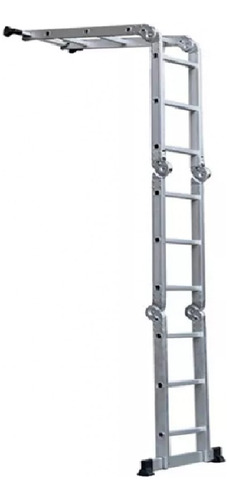 Escalera Andamio Aluminio Multifunción 3.7m 12 Escalones Fp