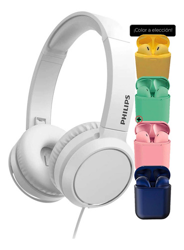 Auriculares Supraurales Philips Tah4105bk/00 + Auriculares