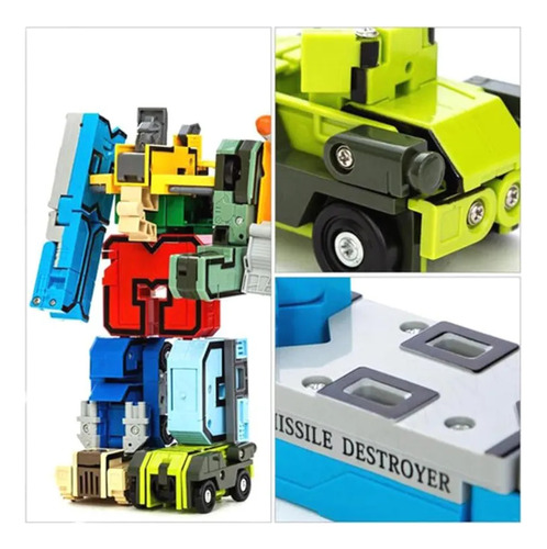 Digital Robot Transforms Complete Set Of Numbers 0-9