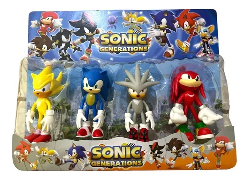 Bonecos Sonic Kit 4 personagens no Shoptime