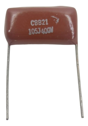 10 Peças Capacitor Poliester 1uf 400v 1mf Passo 2cm