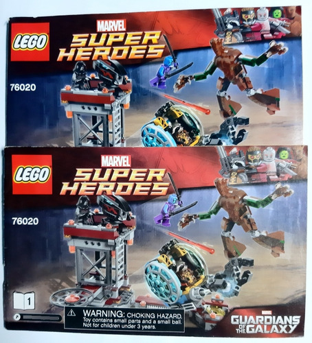 2 Instructivos Lego Set Marvel Guardianes Galaxia 76020 