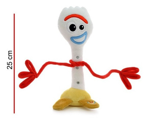 Imagen 3 de 3 de Peluche Forky 25 Cm - Original Phi Phi Toys