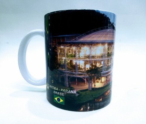 Imagem 2 de 10 de Caneca Ópera De Arame Lembrança De Curitiba + Um Brinde