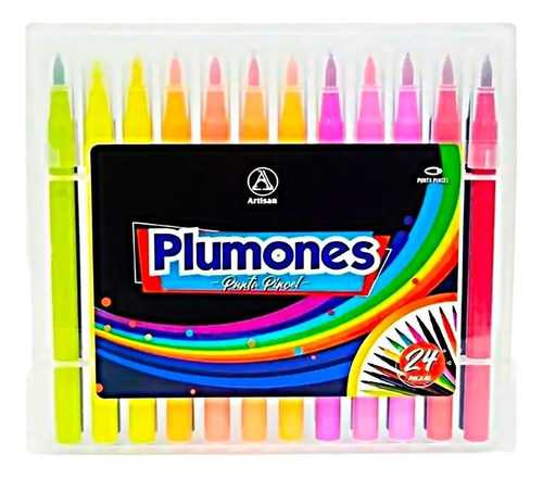 Plumones Marcadores Punta Pincel Artisan X 24 Lettering Arte