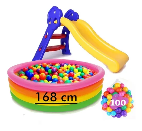 Piscina De Pelotas Rodadero Deslizadero Ni os 100 Pelotas