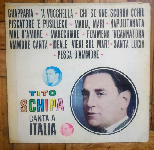 Tito Schipa Canta A Italia Disco De Vinilo