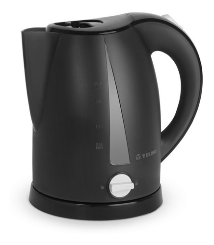 Imagen 2 de 4 de Pava eléctrica Yelmo PE-3902 Desayuno negra 220V 1.7L