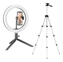Comprar Aro De Luz Led 26cms Tik Tok + Adaptador + 2 Tripodes