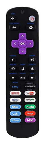 Control Universal Para Roku Premiere, Roku Express Y Roku Tv