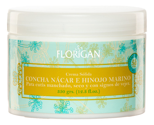 Crema Aclaradora Concha Nácar E Hinojo Marino 350grs. Tipo De Piel Cutis Marchito