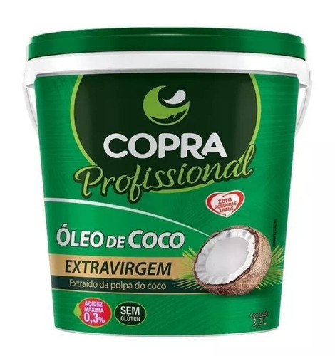 Óleo De Coco Extra Virgem Balde 3,2l - Copra