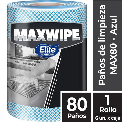 Paños Reutilizables Azull Maxwipe 80 Rollo 6392 Elite Profes