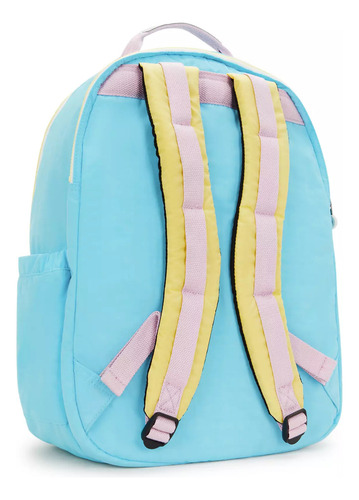 Mochila Kipling Seoul Extra Grande Color Blue Sea Mix Diseño De La Tela Color Solido