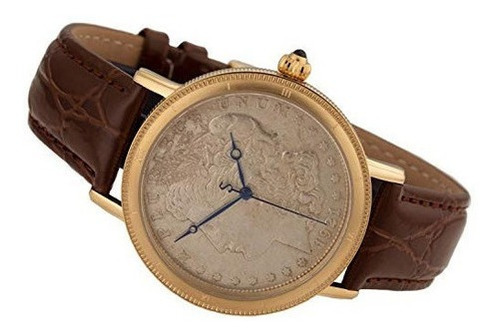 Reloj Para Hombre De Dolar De Plata De Morgan