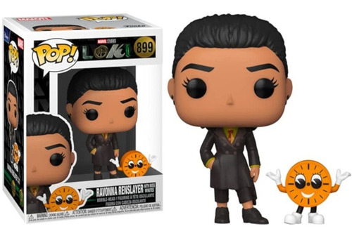 Imagen 2 de 3 de Funko Pop Marvel Loki: Ravonna Renslayer Con Miss Minutes