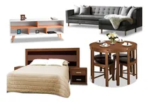 Comprar Combo Dalmiro Muebles Set Piezas Juego De Recamaras
