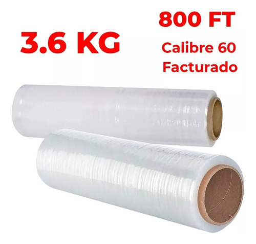 7 Kg Rollo Emplaye Playo Film Plástico Estirable 46cm X800m