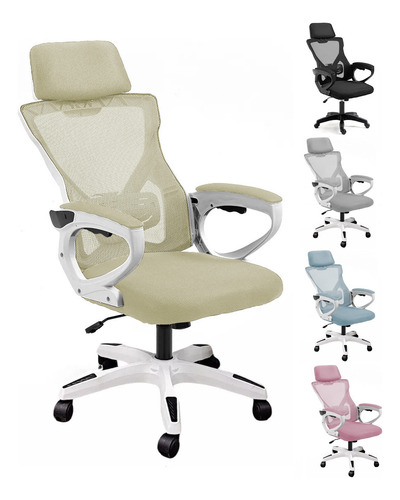 Silla Oficina Escritorio Regulable Ergonomica Apoyacabeza Rd