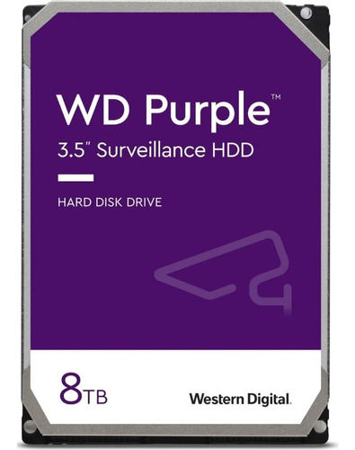 Disco Duro Interno Para Nvr Dvr Wd Purple Pro 3.5 8tb Sata3