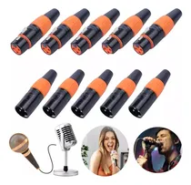Comprar Conectores Xlr Canon Electrónica Audio Macho Y Hembra 10pzs