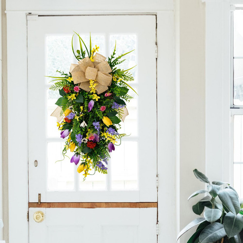 Corona Floral Con Valla Botín De Tulipanes De Boda Para