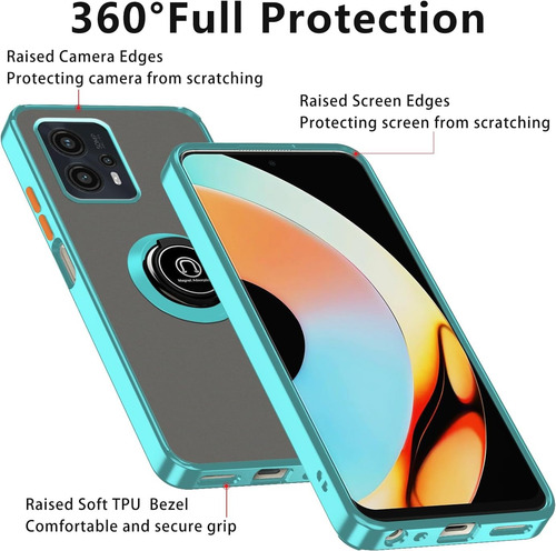 Funda Para Oppo Uso Rudo Con Anillo Metalico+2mica