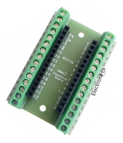 Shield Expansión Arduino Nano Placa Con Borneras Para Sodar