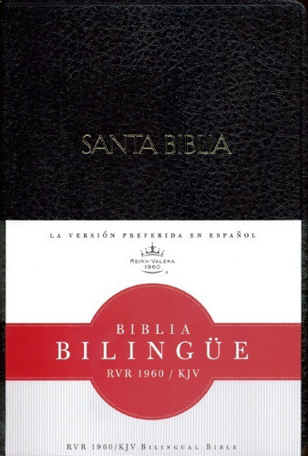 Biblia Bilingüe Rvr1960/kjv Imitación Piel Negro, De Rvr1960, Kjv. Editorial B&h Español, Tapa Dura En Español, 1988 Color Negro, Letra 10 Puntos