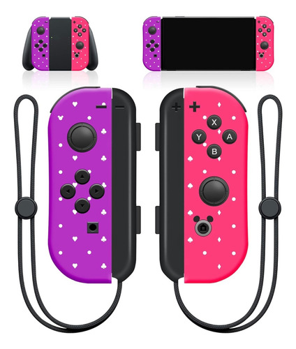 Set De Control Joy-con Joystick Zhuosheng para Nintendo Switch Color Rosa