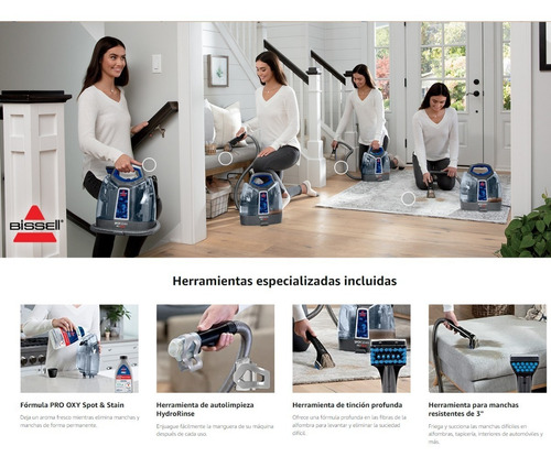 Bissell Spotclean Limpiador Alfombras Portátil Para Manchas