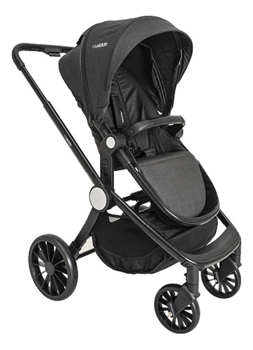Carrinho De Bebê Moisés + Bebê Conforto + Base Preto Kiddo