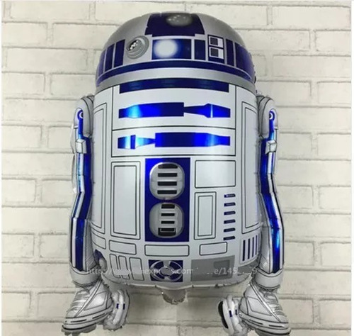 Globo Metalico R2-d2 Star Wars 68 Cm X 43 Cm Starwars R2d2