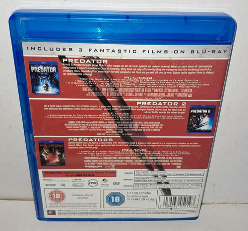 Predator Depredador Trilogia Bluray 3 Peliculas (Usado)