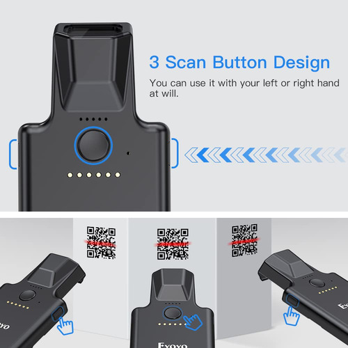 Escáner De Código De Barras Bluetooth Eyoyo Actualizado Qr C