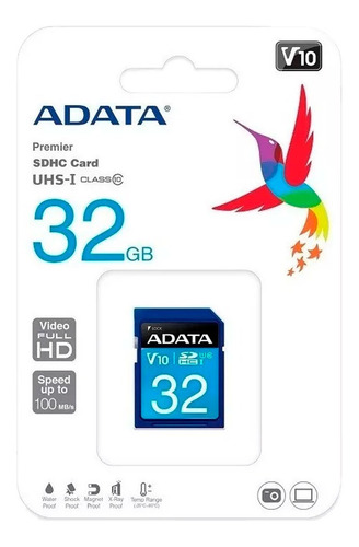 Adata Memoria Sd 32gb Uhs-i Clase 10 