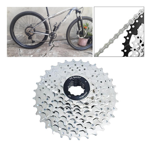 Bicicleta 8 9, 10 Velocidades, Cassette, Resistente A La Cor