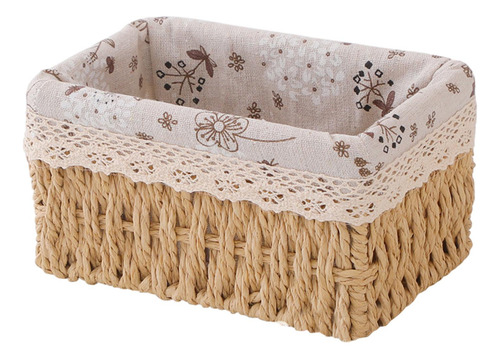 Cesta De Almacenamiento, Contenedor De Color Madera