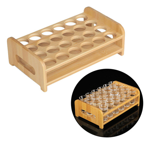 New Soporte De Bandeja De Vidrio Base De Soporte De 24 Hoyos