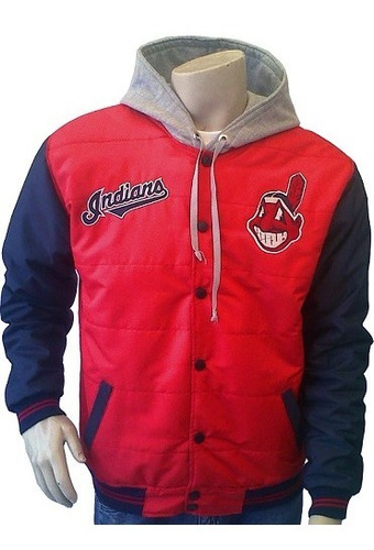 Chaqueta Beisbolera Tallas S M L Rf. Cleveland Bc-ra