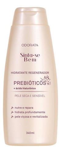 Creme Para Pele Seca Prebióticos Ácido Hialurônico Odorata