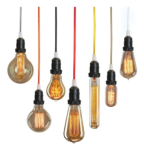 Imagem 6 de 6 de 12x Lâmpada Vintage Retrô Thomas Edison - Filamento Carbono