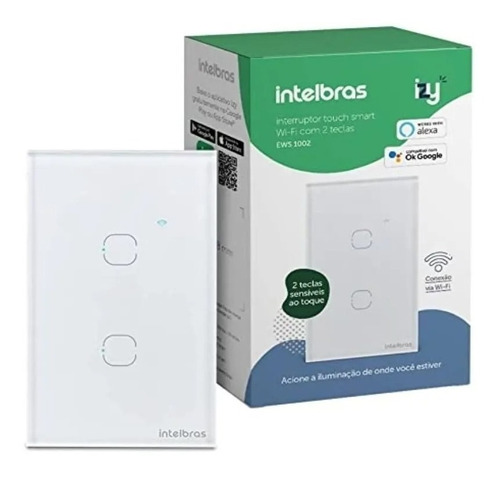 Interruptor Inteligente Wifi Ews 1002 Branco Smart Intelbras