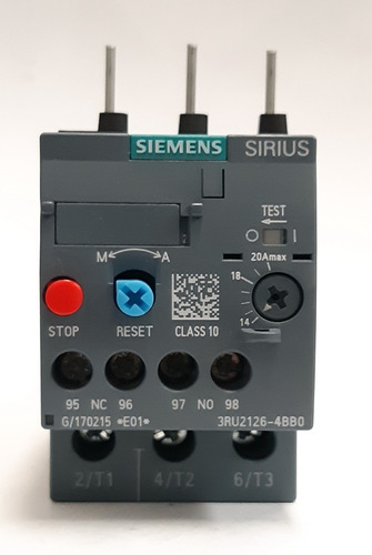 Siemens® Relevador Termomagnético 14-20a   3ru2126-1bb0