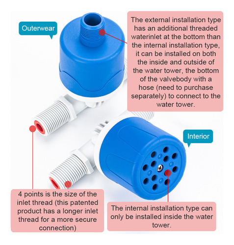 Válvulas Automáticas De Flutuação Inoxidável Dn15 Automática