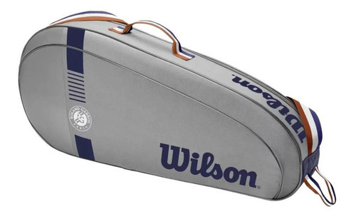 Raqueteira Roland Garros Team  3 Pack Wilson Edição Limitada Cor Cinza